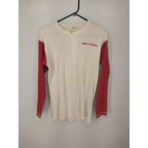 Vintage Jose Cuervo Long John Shirts Henley Long Sleeves 1970s Graphic Size L